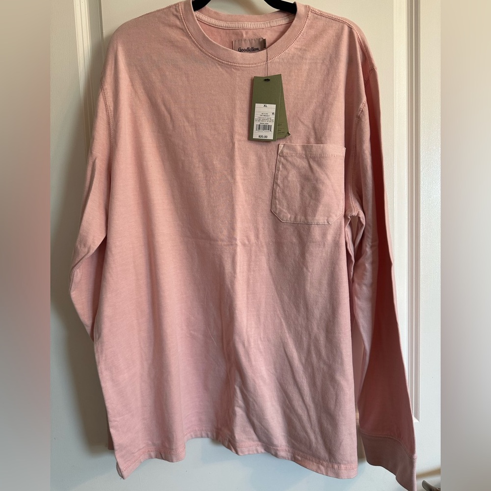 Men's Pink Long Sleeve Shirt